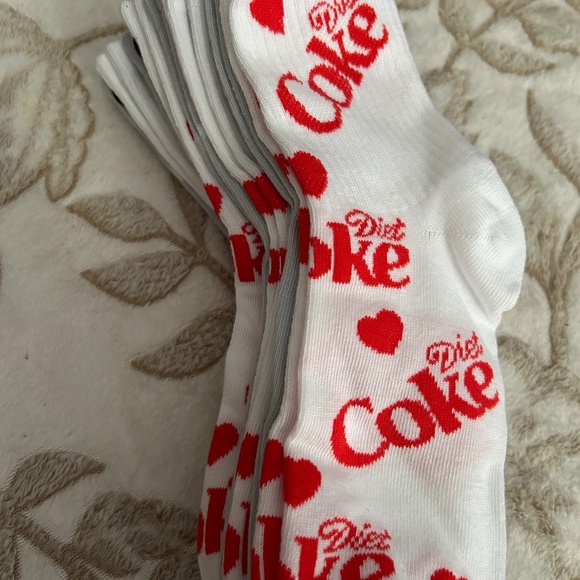 8 Pack Diet Coke Socks New With Tags - Picture 1 of 2